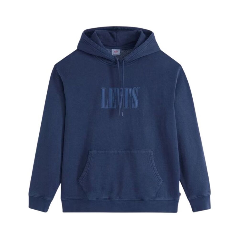 Levis Mens Logo Polycotton Hoodie / Navy Blazer